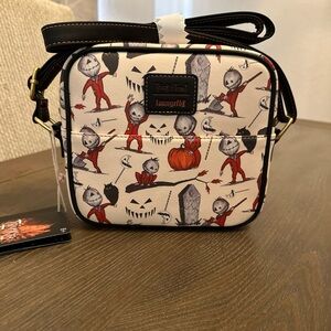 NWT Loungefly Trick ‘R Treat Sam All Over‎ Print Crossbody